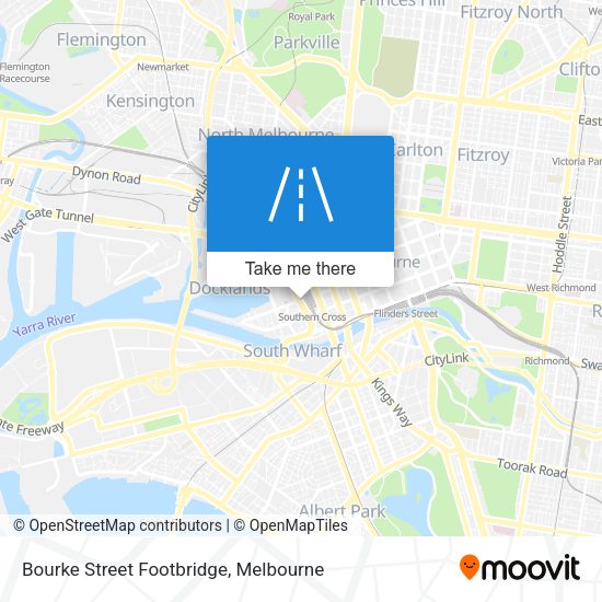 Bourke Street Footbridge map