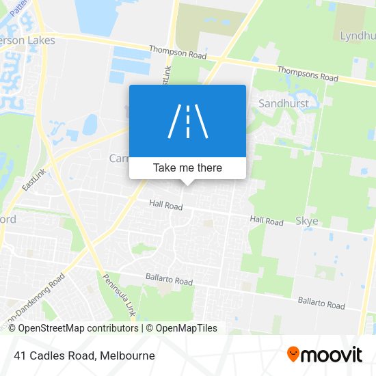 41 Cadles Road map