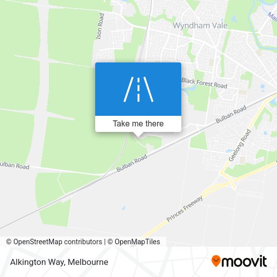 Alkington Way map