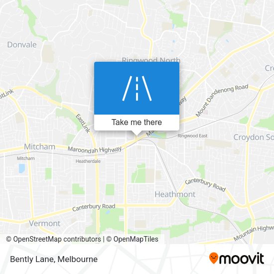Bently Lane map