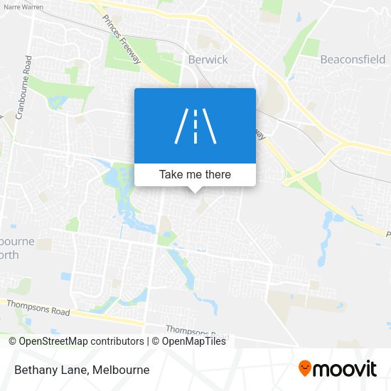 Bethany Lane map