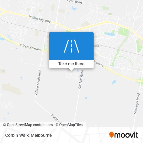 Corbin Walk map