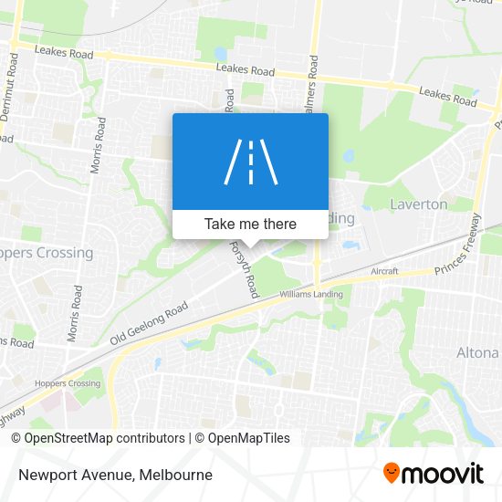 Newport Avenue map