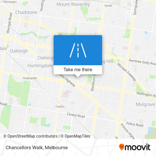 Chancellors Walk map