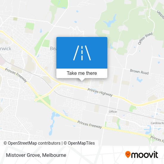 Mistover Grove map
