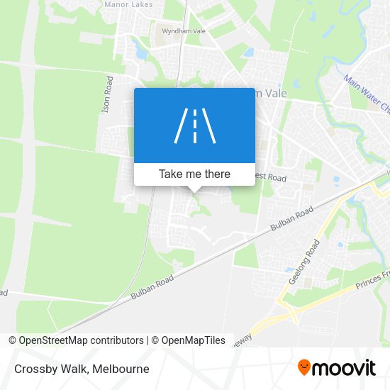 Crossby Walk map