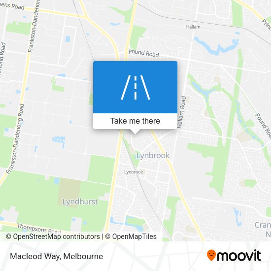 Macleod Way map