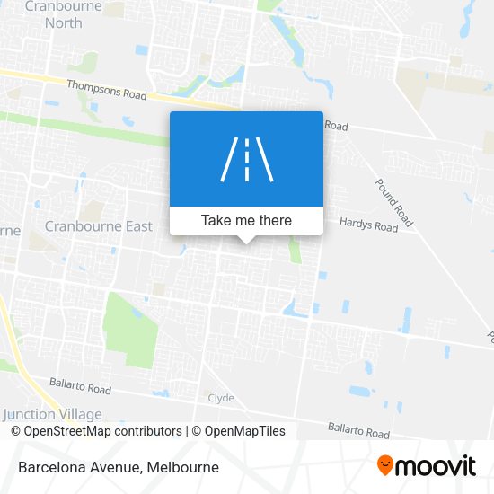 Barcelona Avenue map