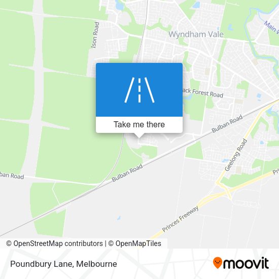 Poundbury Lane map