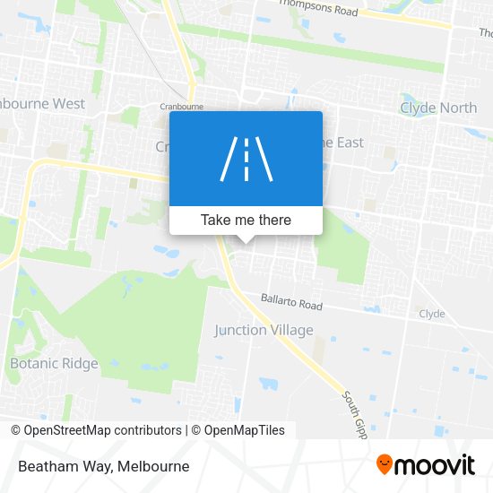 Beatham Way map