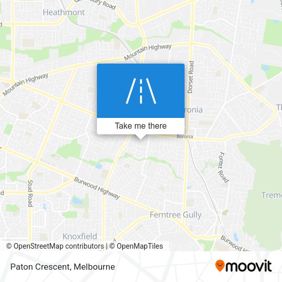 Paton Crescent map