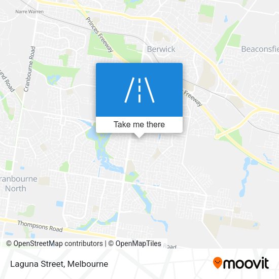 Laguna Street map