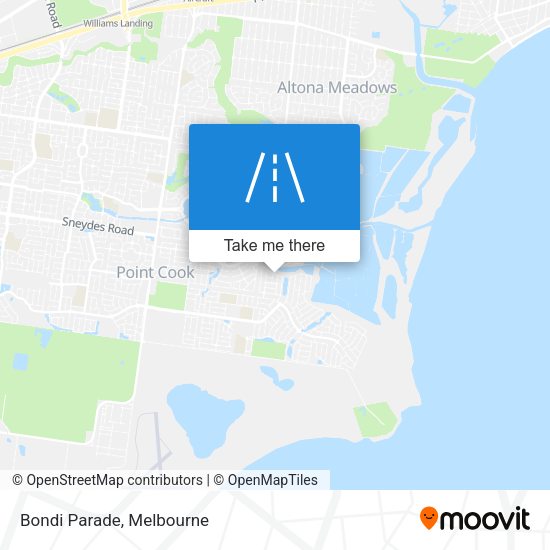 Bondi Parade map