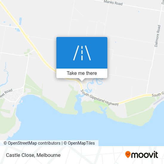 Castle Close map