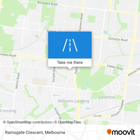 Mapa Ramsgate Crescent