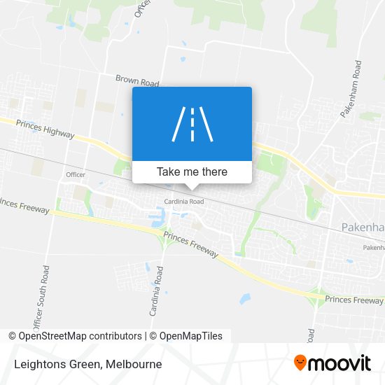 Leightons Green map