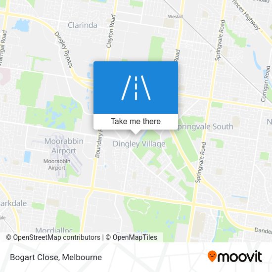 Bogart Close map