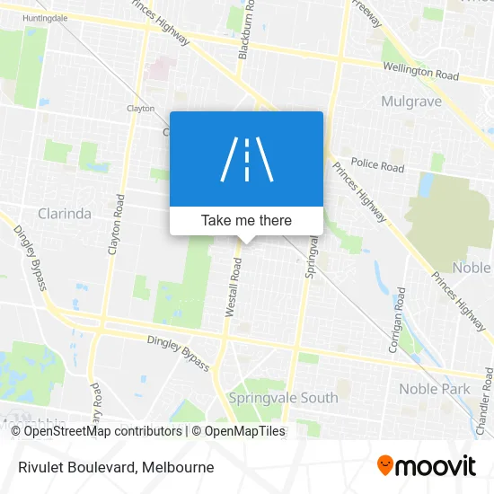 Mapa Rivulet Boulevard