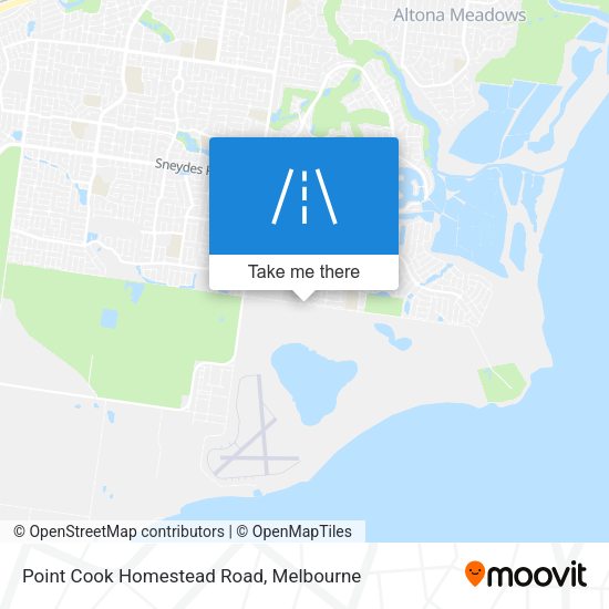 Point Cook Homestead Road map