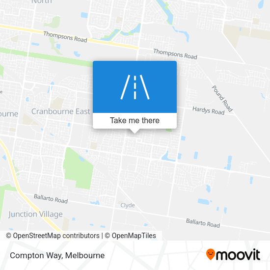 Compton Way map