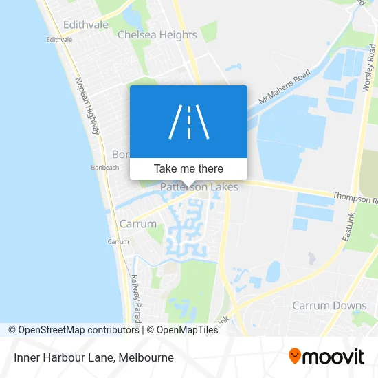 Mapa Inner Harbour Lane