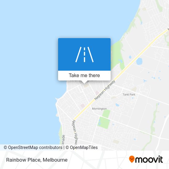 Rainbow Place map