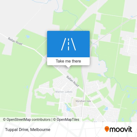 Tuppal Drive map