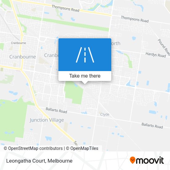 Leongatha Court map