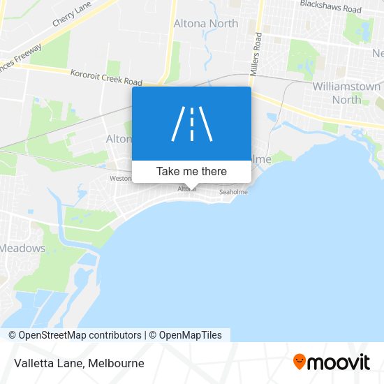 Valletta Lane map