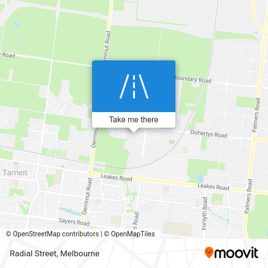Radial Street map