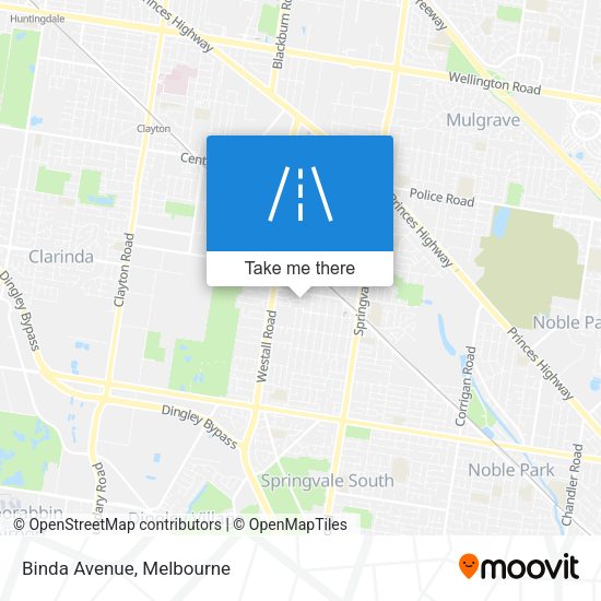 Binda Avenue map