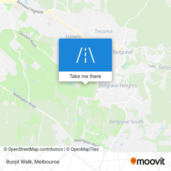 Bunjil Walk map