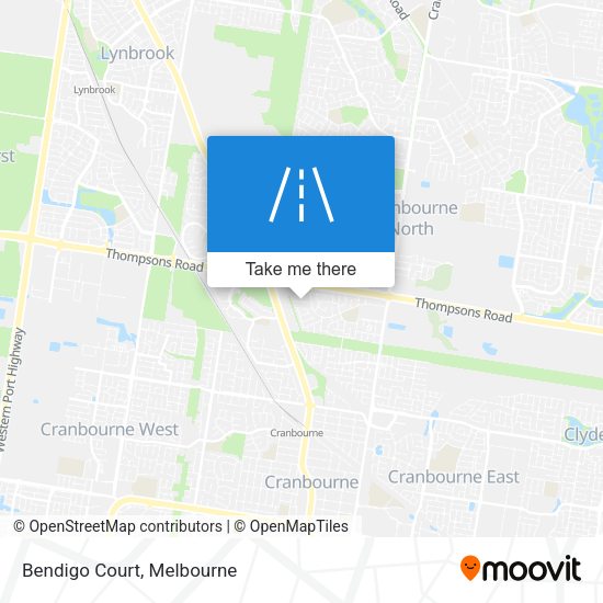 Bendigo Court map