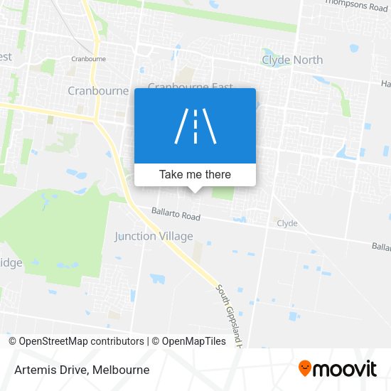 Artemis Drive map
