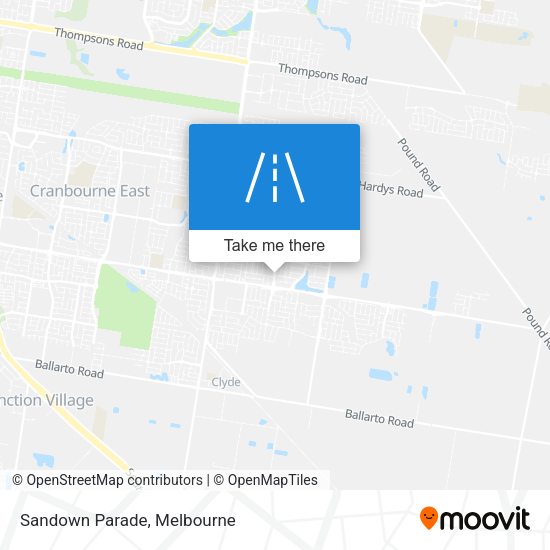 Sandown Parade map