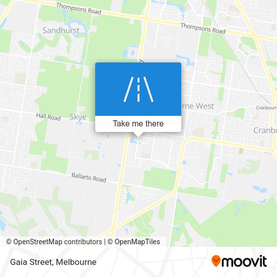 Gaia Street map