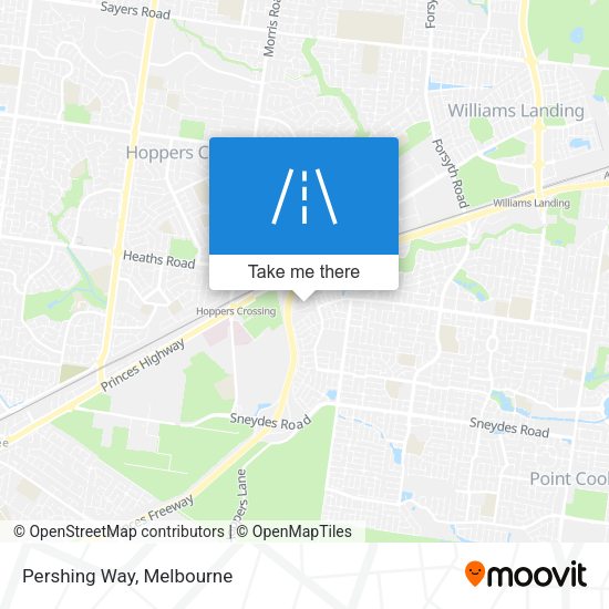 Pershing Way map