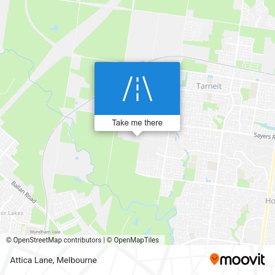 Attica Lane map