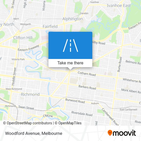 Woodford Avenue map
