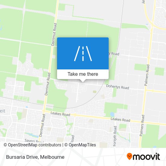 Bursaria Drive map