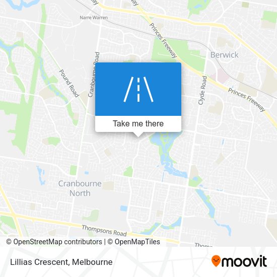 Lillias Crescent map