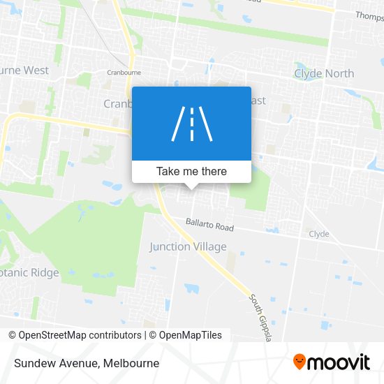 Sundew Avenue map