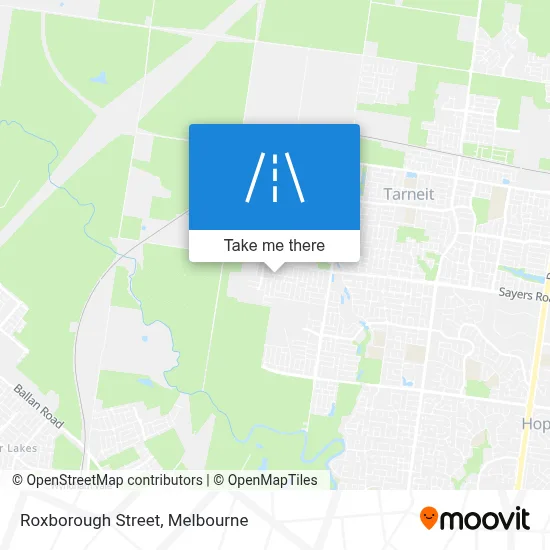 Mapa Roxborough Street
