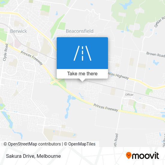 Sakura Drive map