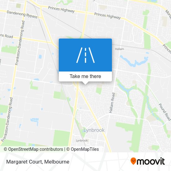 Margaret Court map
