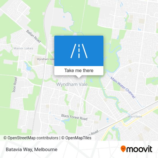 Batavia Way map