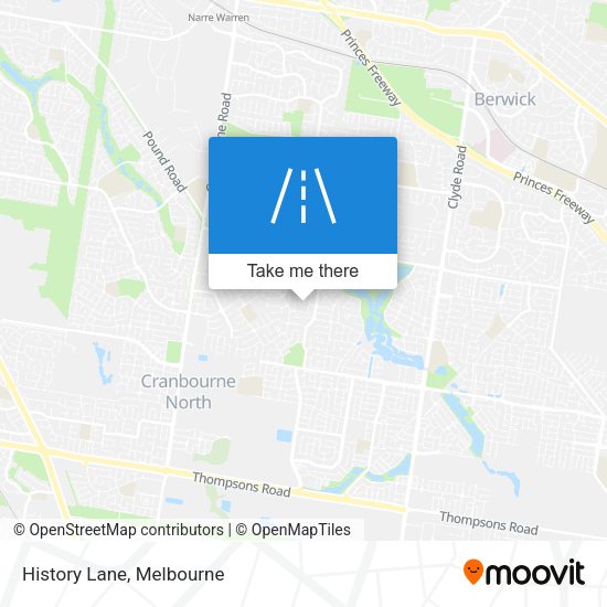 History Lane map