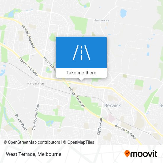 West Terrace map