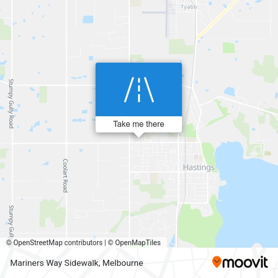 Mariners Way Sidewalk map