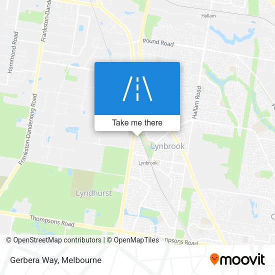 Gerbera Way map